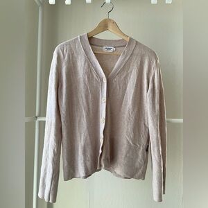 Holebrook Sweden Extra fine Merino Wool Oat/Light Beige Cardigan Sweater